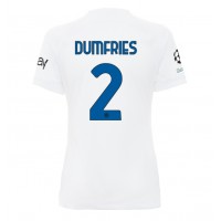 Inter Milan Denzel Dumfries #2 Replika Bortatröja Dam 2023-24 Kortärmad